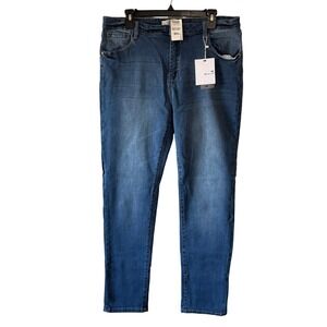 I&M Jeans Women's 2XL Mid Rise Skinny Medium Wash Stretch Denim NWT‎